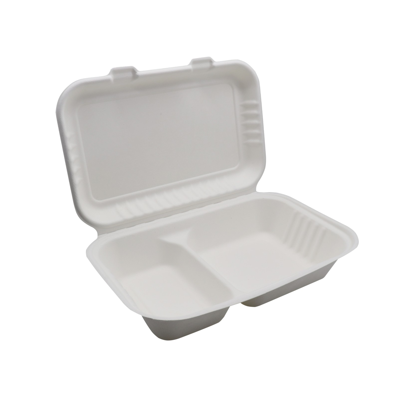 9x6 inch 2 compartment  sugarcane box